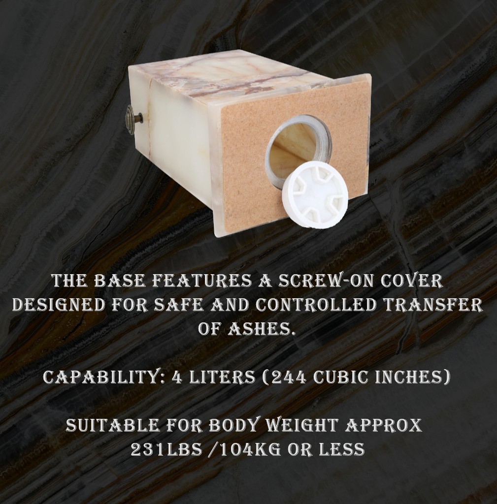 Stone Cremation Urns, Natural Onyx Funeral Urns, Urns With Doves, Beautiful Urns