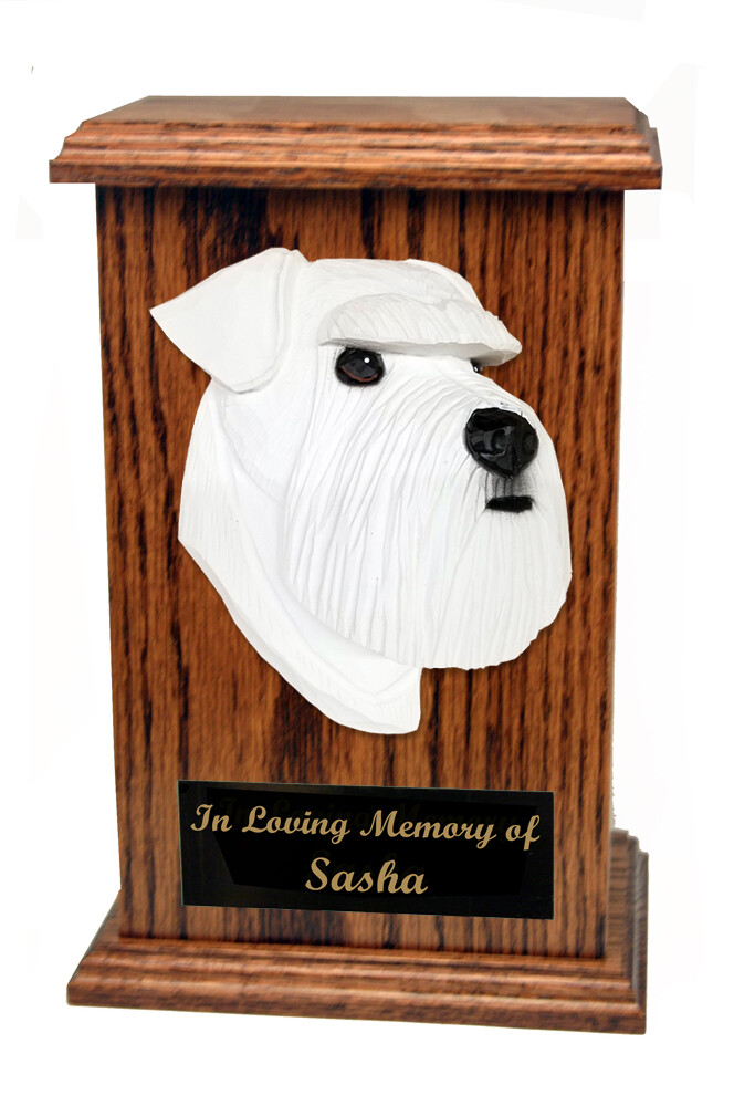Schnauzer Natural Memorial Urn