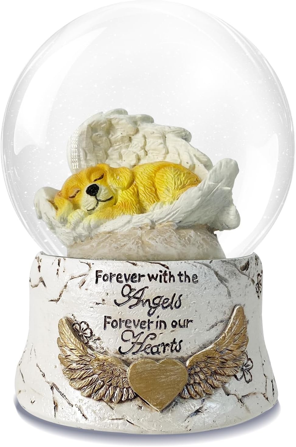 Indoor Angel Dog Music Globe – Heartfelt Memorial for Your Beloved Retriever
