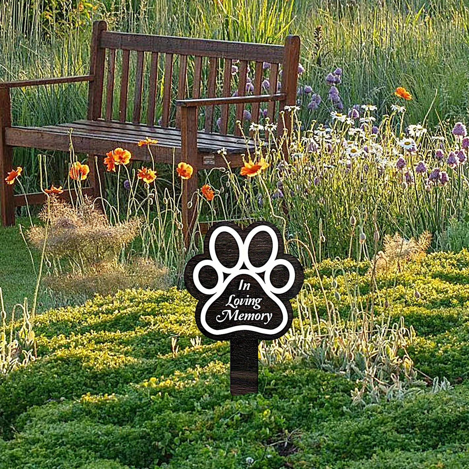 Pet Memorial Graves Markers Dog Cemetery Garden Memorial Stake Grave Decor Cross