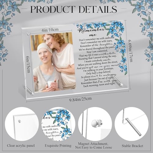 Memorial Picture Frame Sympathy Gifts for Loss of Loved One Passed Away Flower