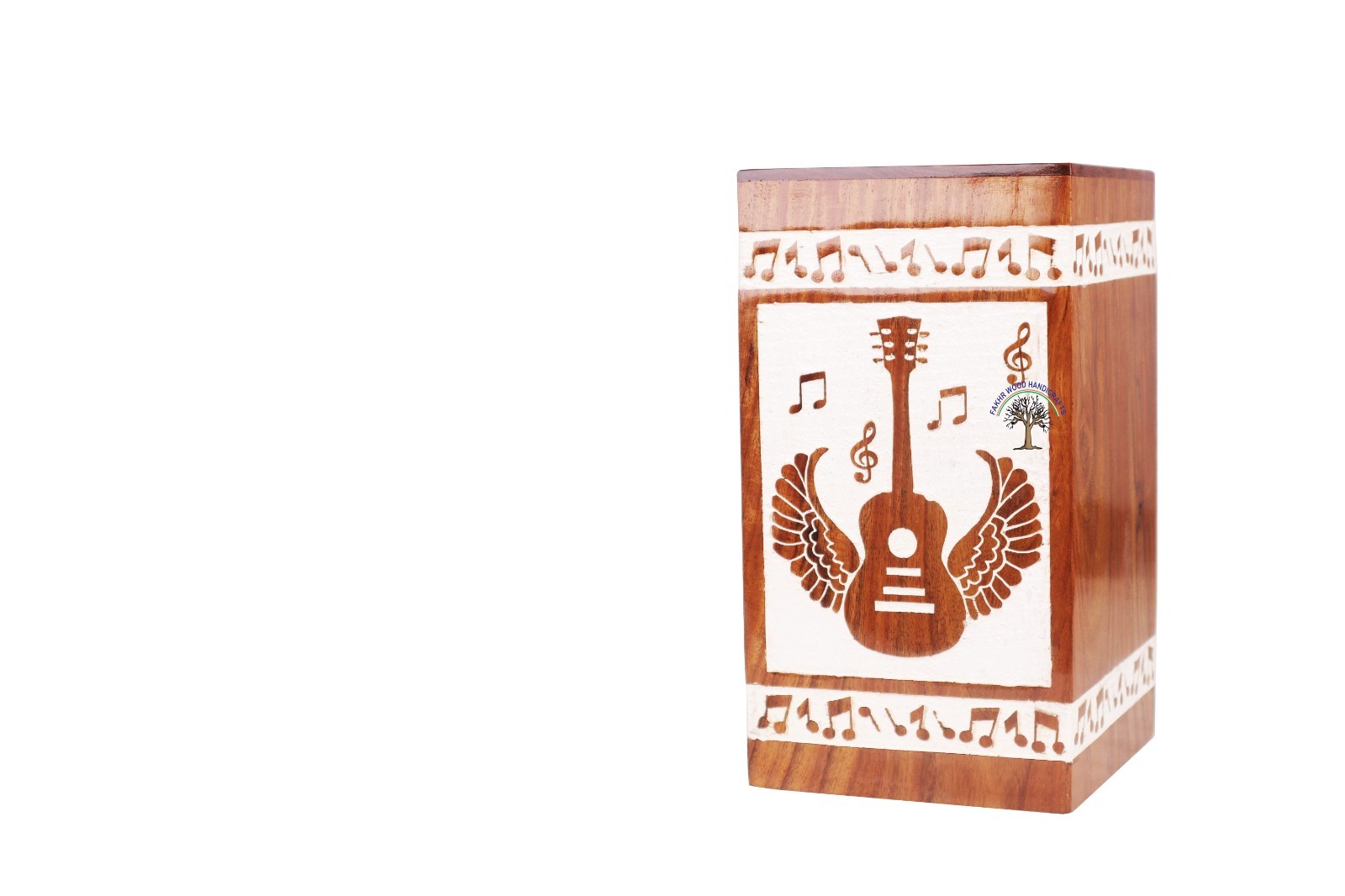 Rosewood Cremation Urn with Hand-Engraved Tree of Life – Wooden Funeral Urn