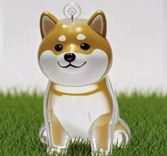 Dog Hair Collector Keychain Charm – Transparent Bottle F – Memorial Box