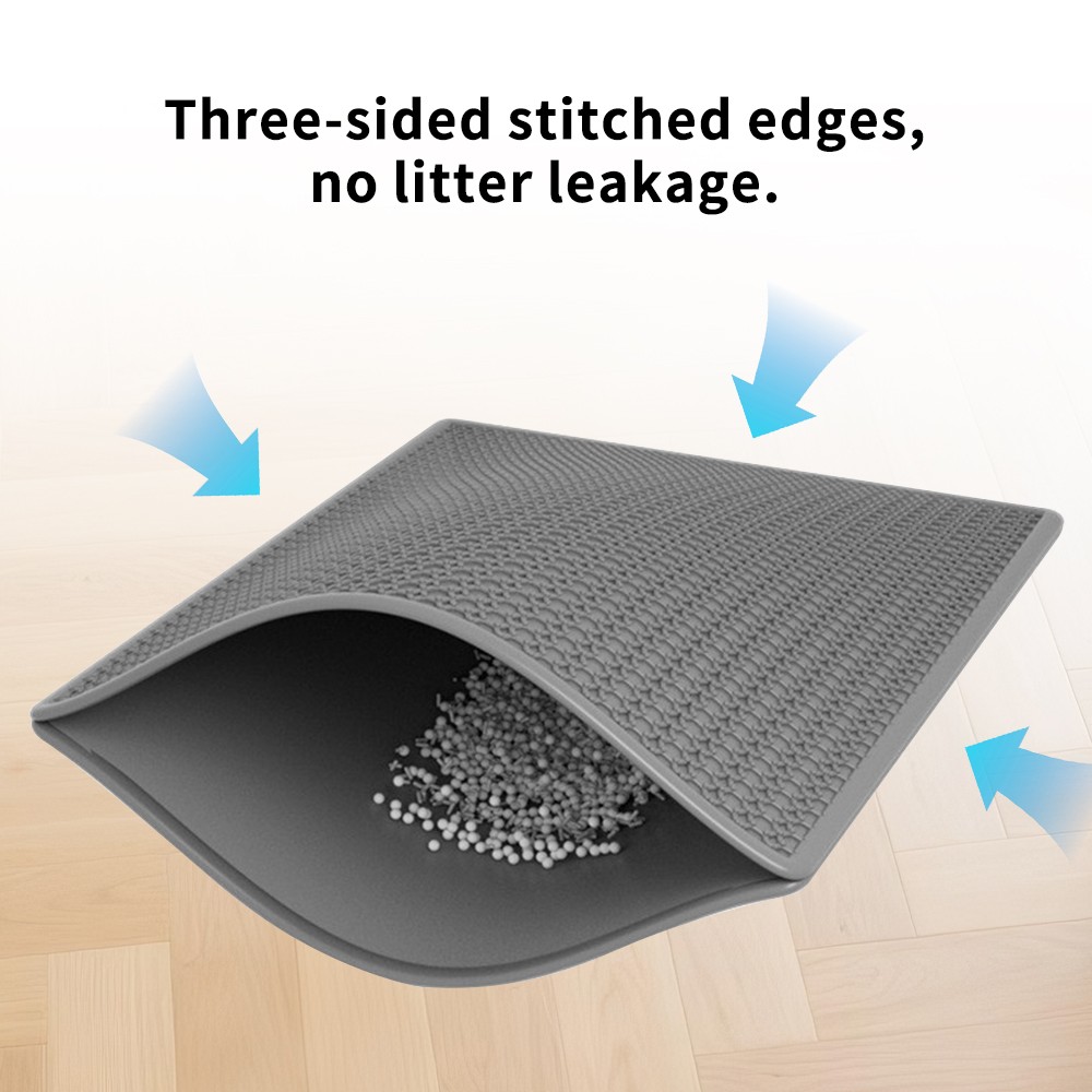 Premium Cat Litter Mat – Leak-Proof Waterproof Base & Non-Slip Backing – Effecti
