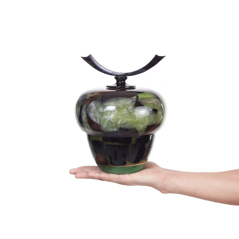 Wooden Urns for Human Ashes Adult Male Female – Cremation Urn Large Wood Urn Box