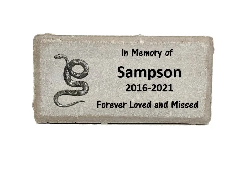 Snake Memorial – Personalized Pet Memorial Stone – Snake Loss sympathy Gift