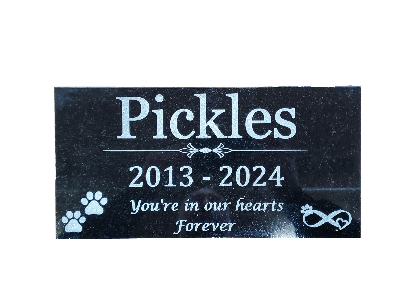 6×12 Granite pet memorial grave head stone marker cat dog chicken rabbit gift t1
