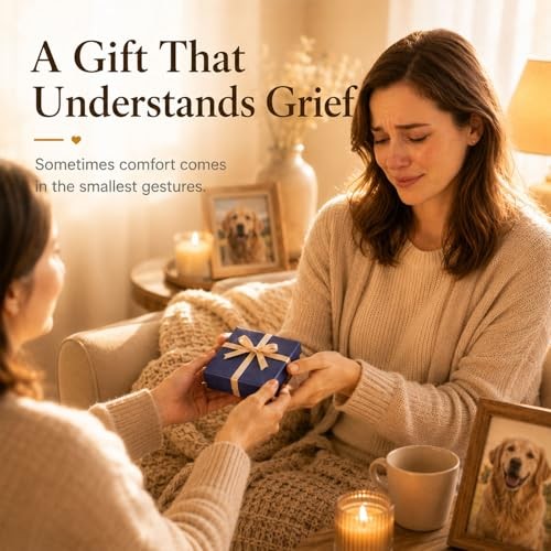Dog Memorial Gift for Loss of Dog – Pet Hair Keepsake with Angel Wing Charm