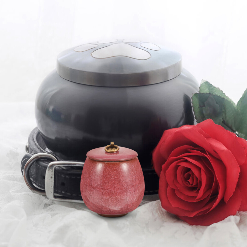 Ceramic Pet Urn Small Urn For Ashes Pet Cremation Urn