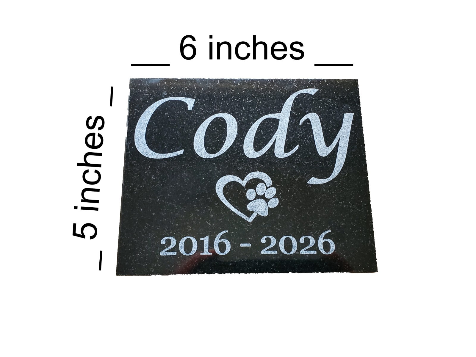 Pet Burial Grave Stone Maker: Granite Headstone Garden Memorial Plaque A2