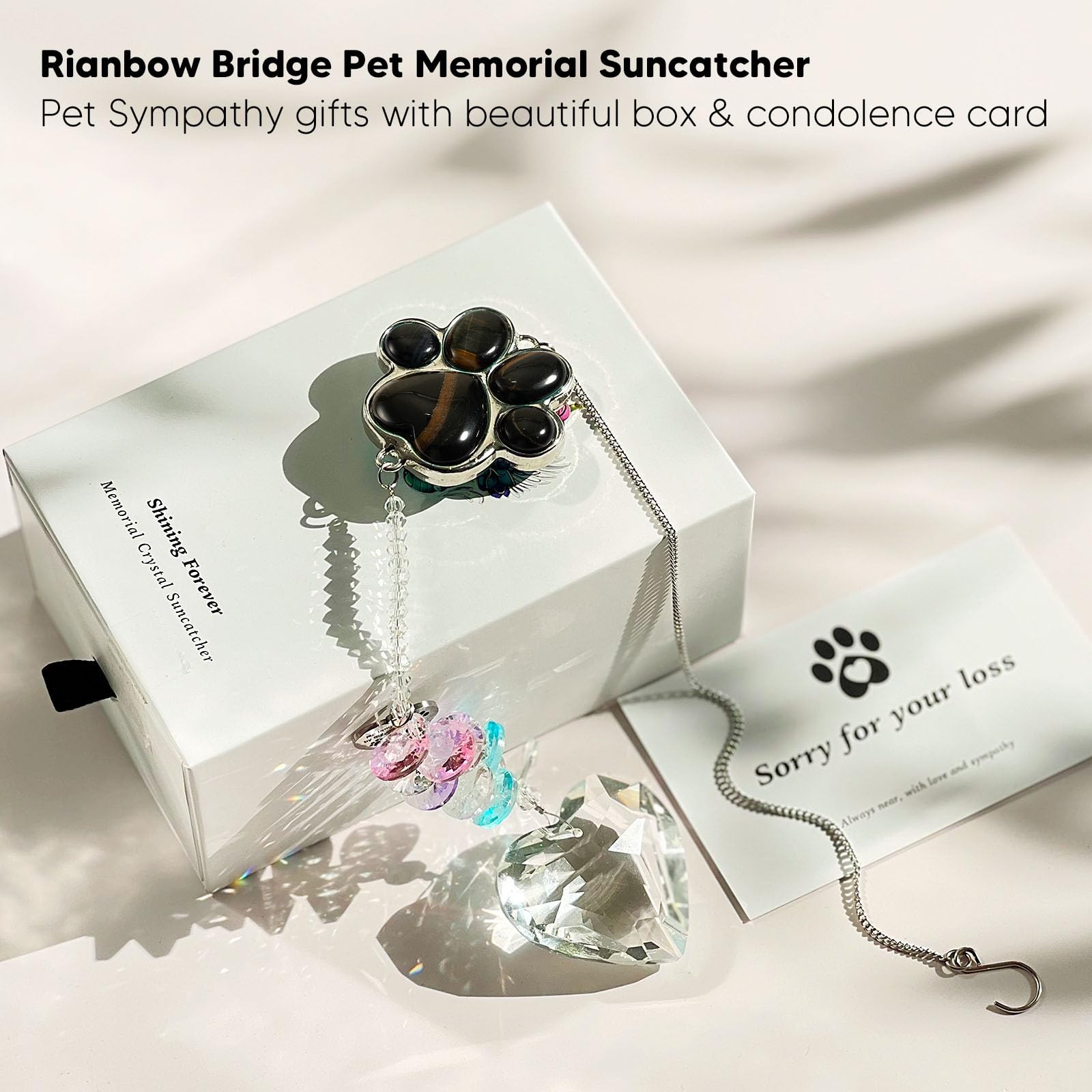 Dog Memorial Gifts, Pet Memorial Suncatcher, Loss of Dog Sympathy Gift