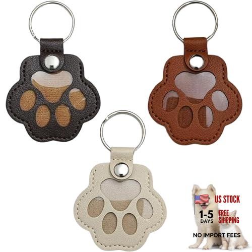 Cat Dog Hair Storage Keychain, Pet Hair Keychain, Fur Black+white+brown