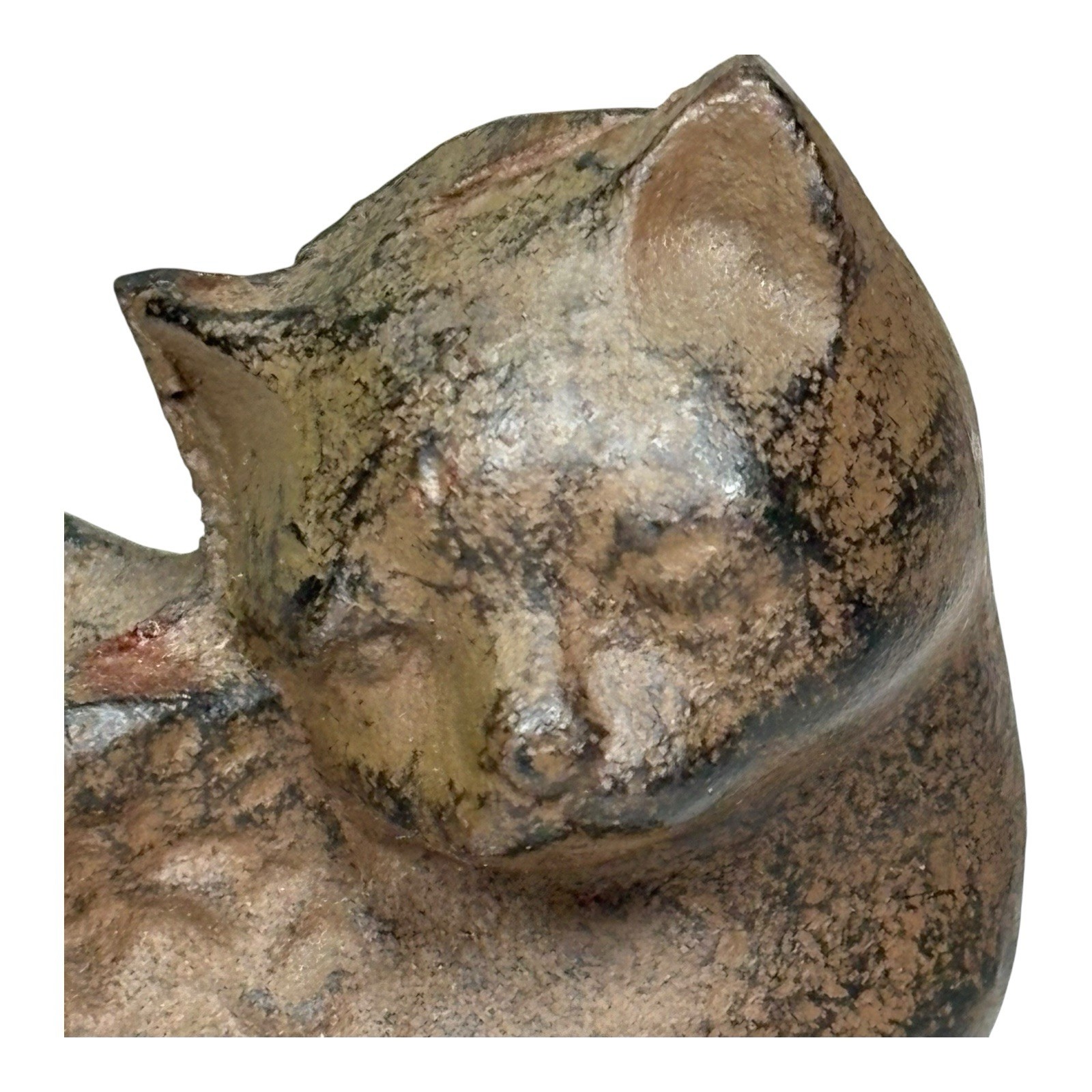 Cast Iron Cat with Angel Wings Statuette – Pet Memorial Keepsake Figure, 3.5″