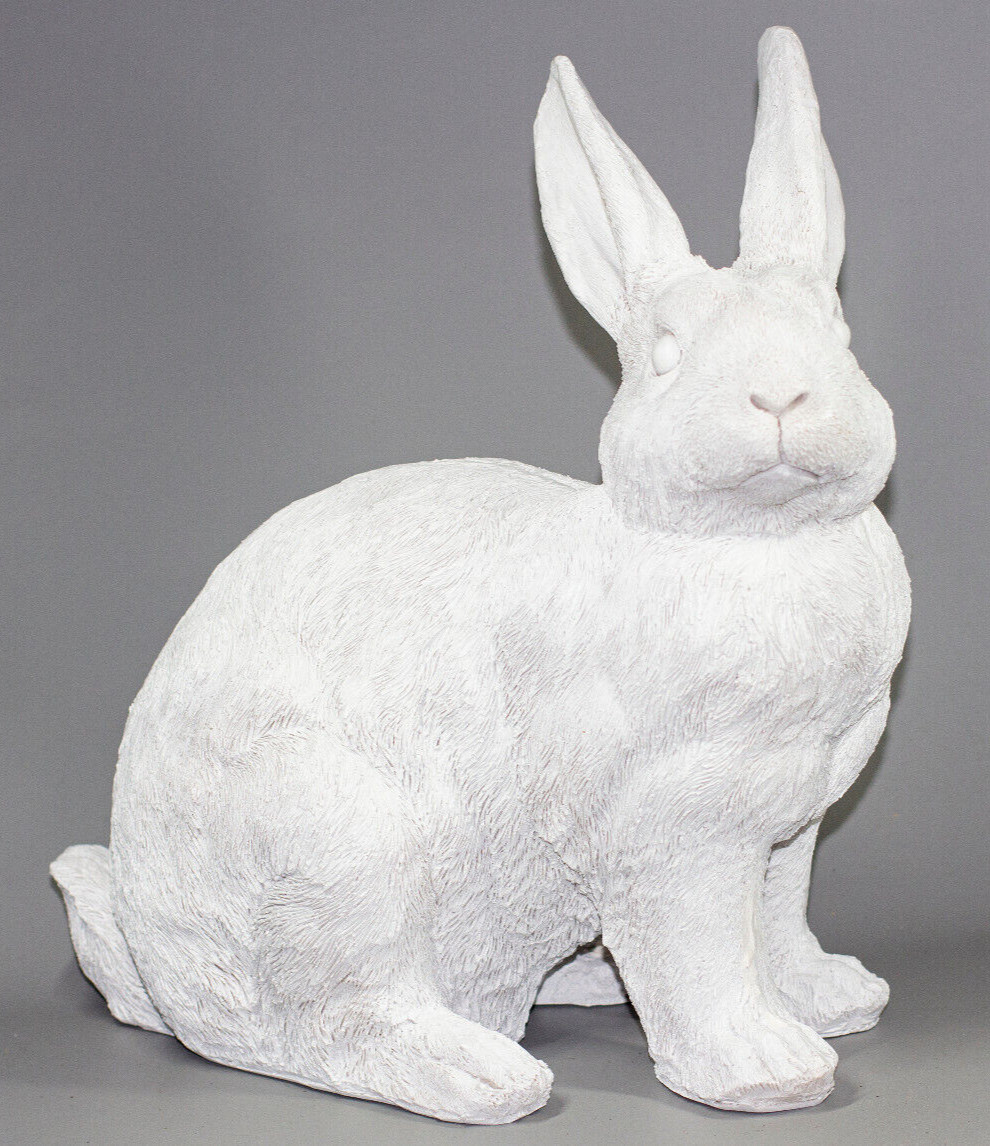 Unpainted Bunny Urn Cremation Statue Rabbit Ashes Memorial Funeral Casket Large