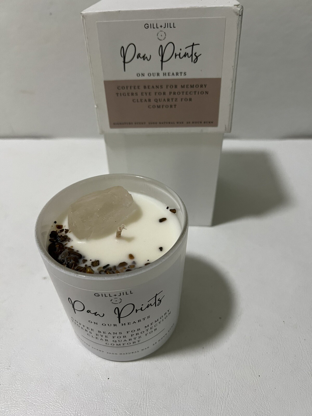 Paw Prints Pet Memorial Candle, Loss of Dog or Cat Remembrance Sympathy Grief…