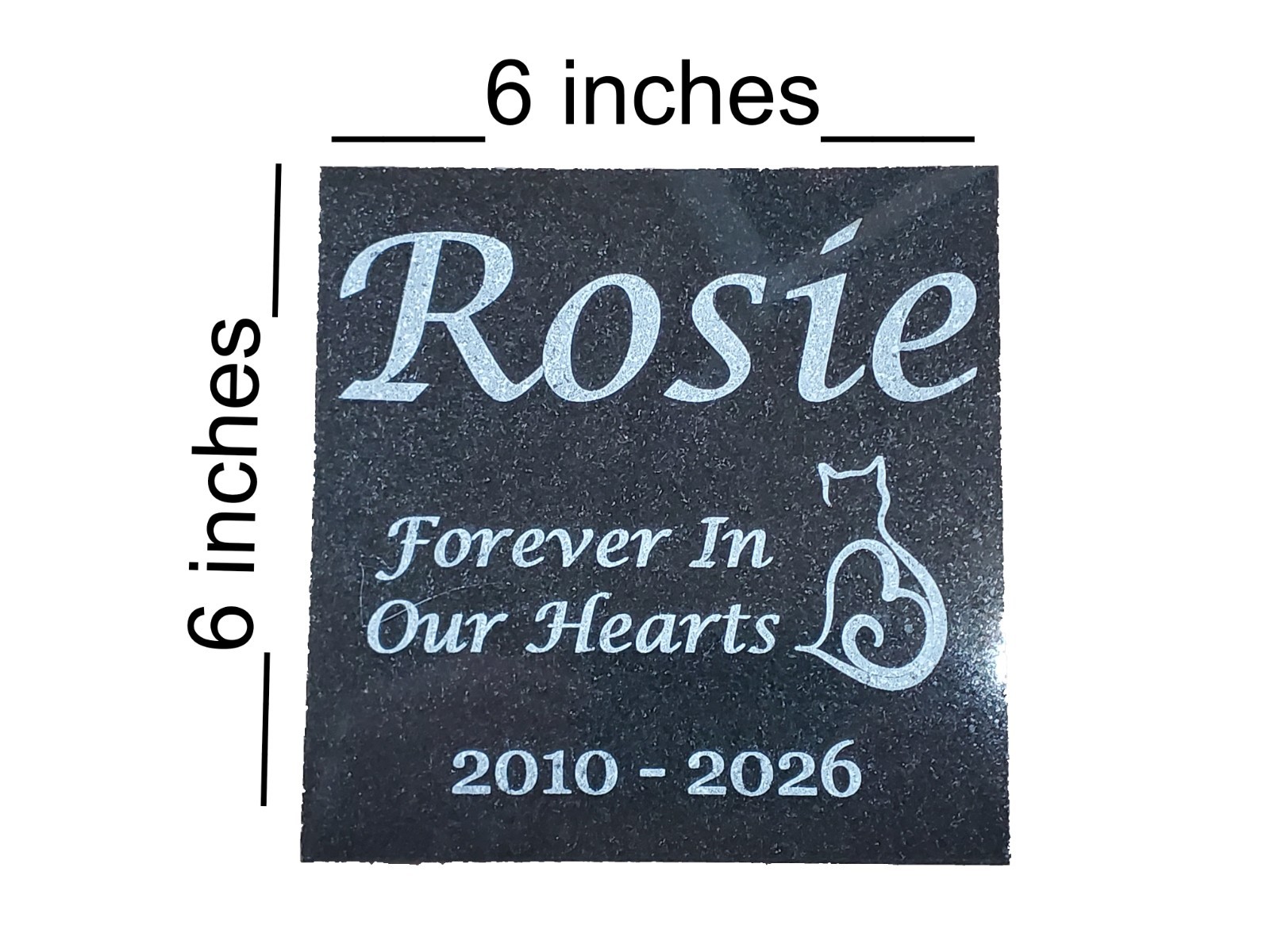 Cat Grave Marker Headstone Garden Pet Memorial Burial Stone Custom Plaque d10