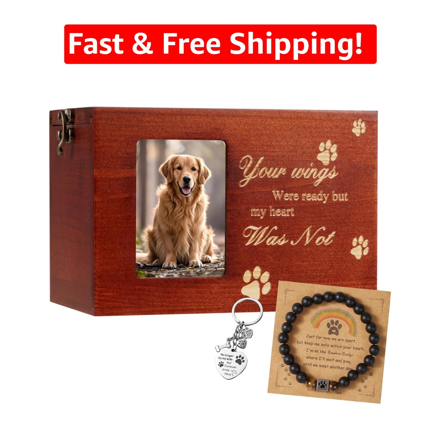 High-Quality Pet Memorial Urn for Large Dogs and Cats – Comforting Keepsake