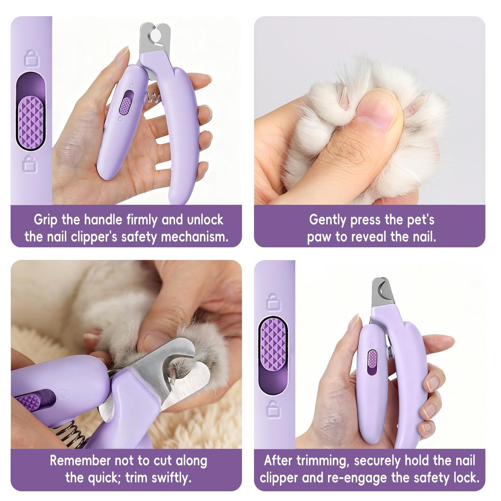 Dog Nail Clippers,Dog Nail Trimmers for Small Medium Dogs and Cats – Professi…