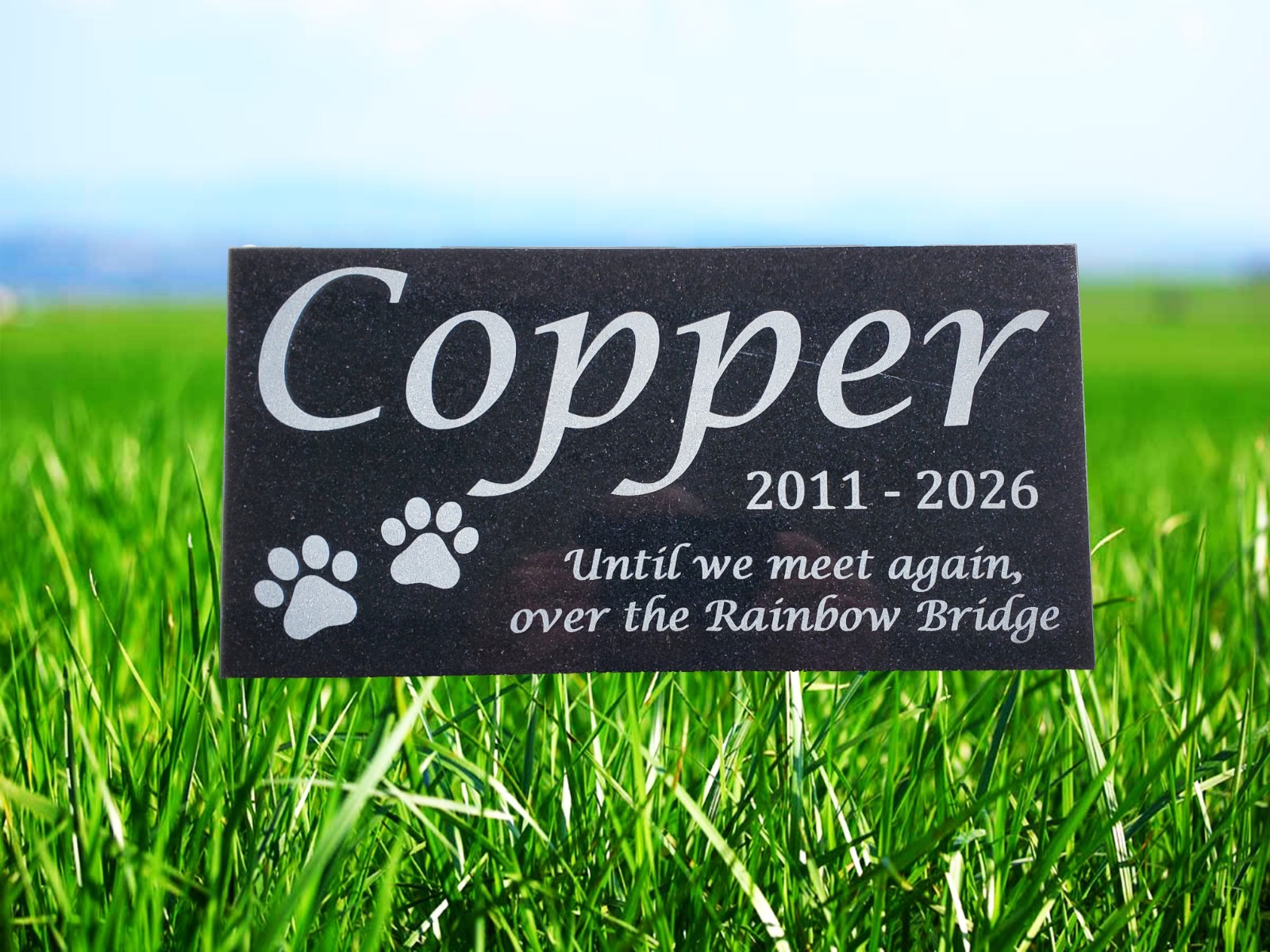 Pet Memorial Grave Stone Marker | Dog Cat Headstone Tombstone Pet Loss Gift t22
