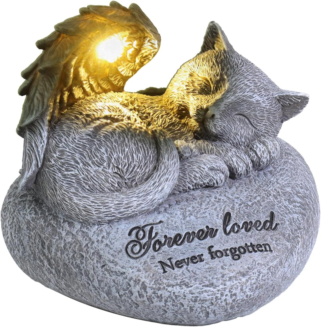 Cat Memorial Gifts for Loss of Cat,Pet Sympathy Gift,Is Placed in the Outdoor Ga