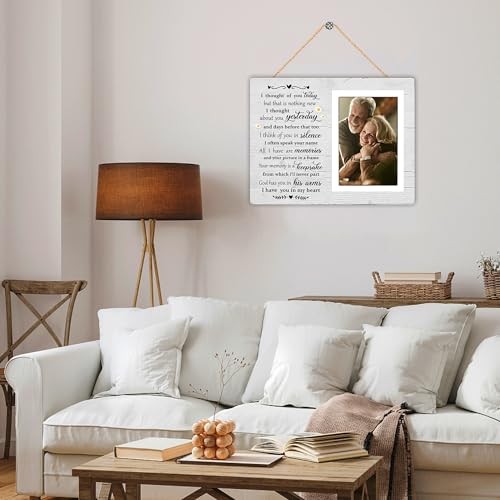 Memorial Gifts Picture Frame, Condolence Gifts Wooden Photo Frame, In Loving