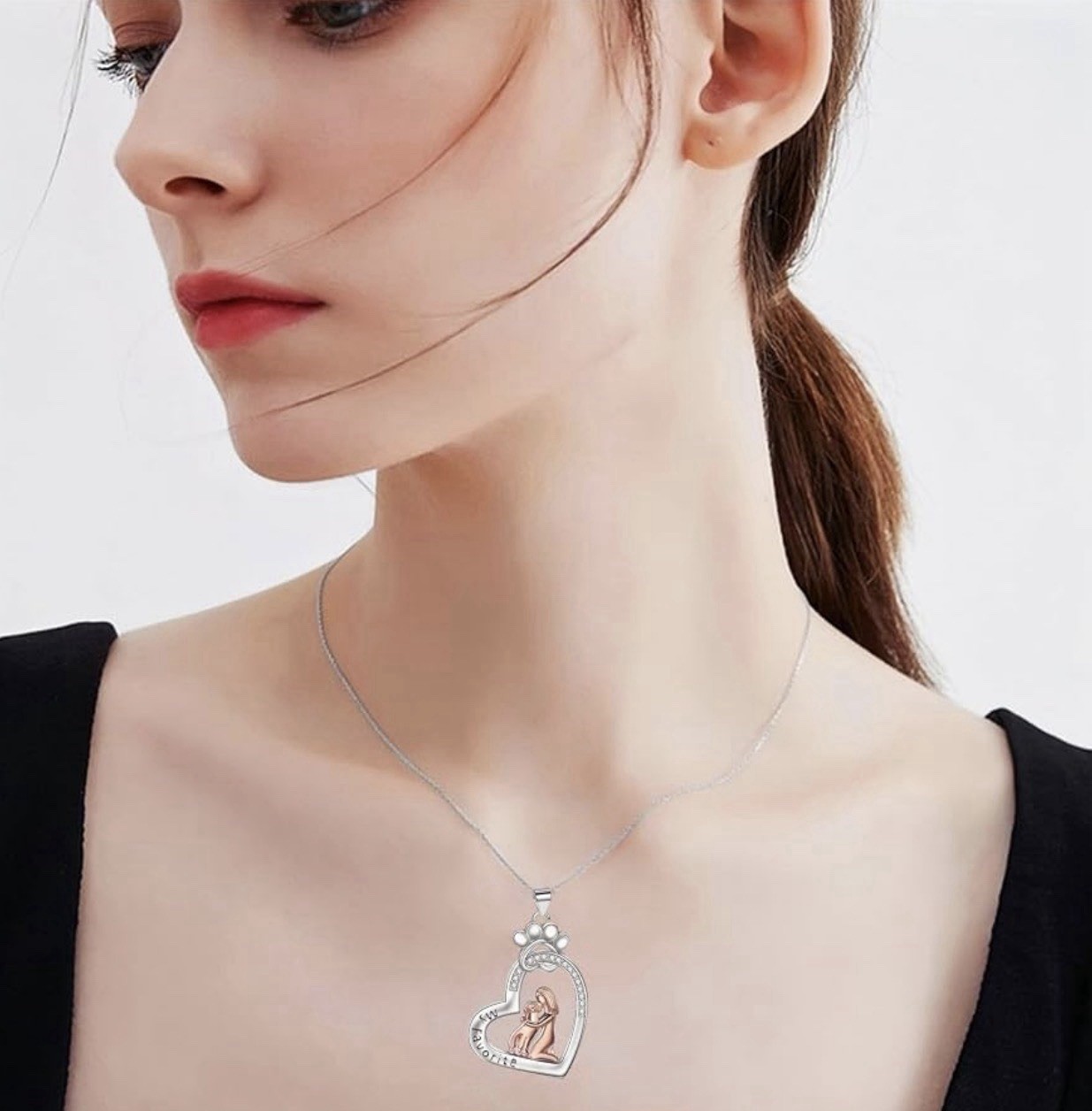 BRAND NEW Dog Memorial Gifts Remembrance Necklace: Loss of Dog Sympathy Gift