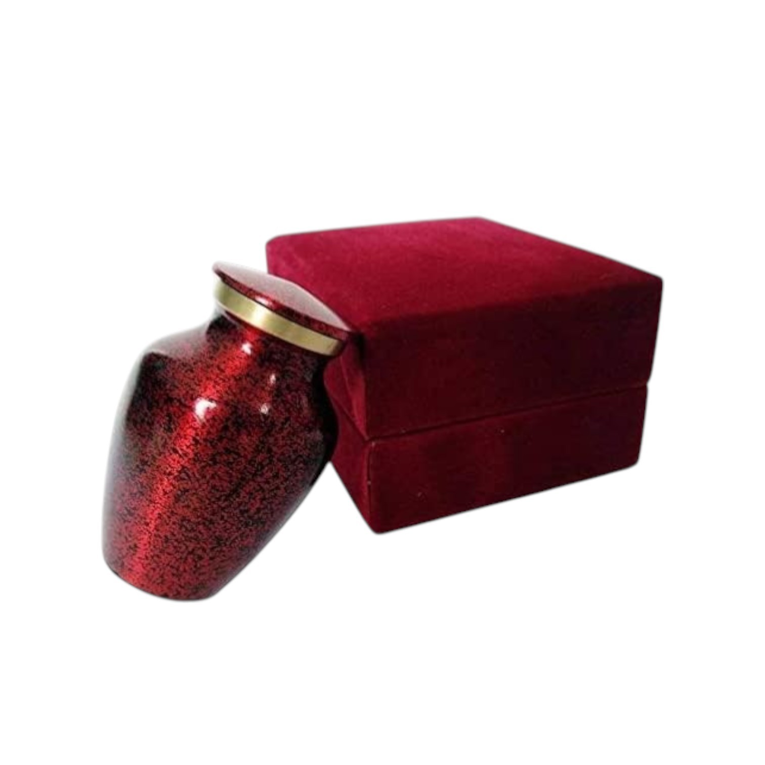 Mini Cremation Urn for Ashes Small Keepsake Urn Human Memorial Velvet Box