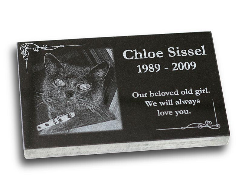 Standard Pet Grave Marker Headstone (Medium 7″ x 4″ x 1″) for Cats & Dogs