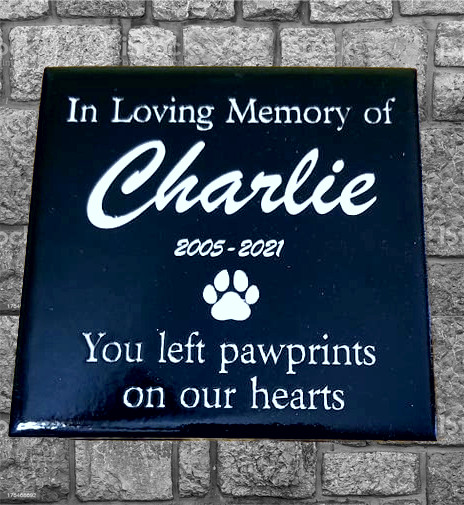 Pet Memorial Stone Custom Engraved – Cat Memorial – Dog Memorial – Grave stone