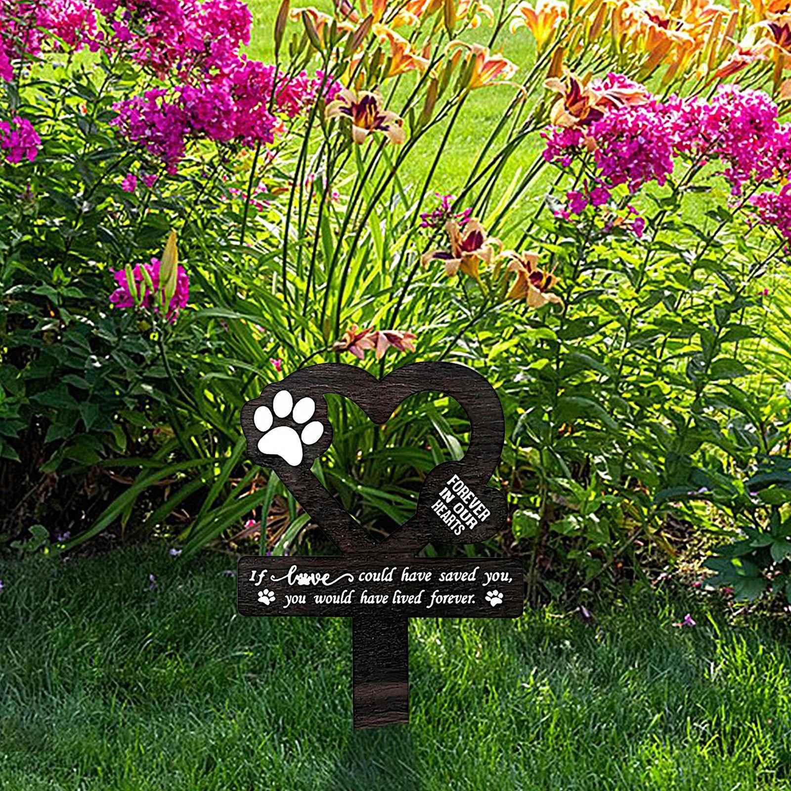 Pet Memorial Graves Markers Dog Cemetery Garden Memorial Stake Grave Decor Cross