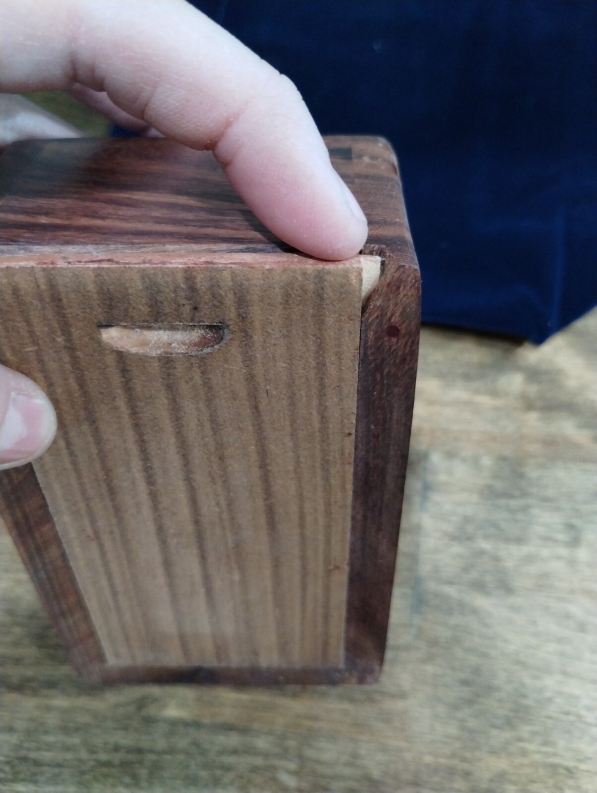 Tree of Life Hand Carved wood Animal Urn Box Small Wood Carved Box trinket box