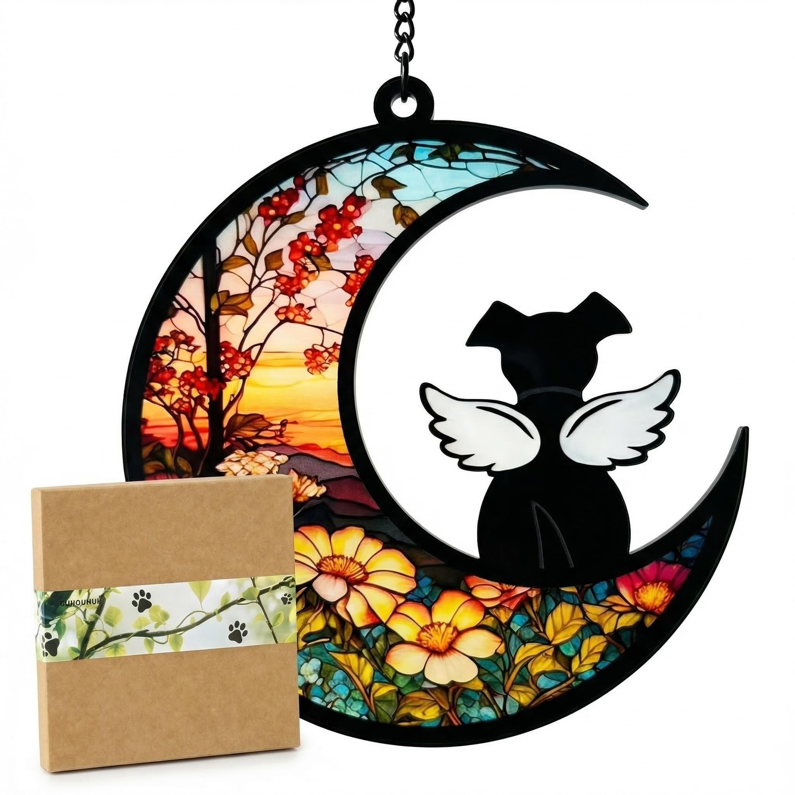 Dog Memorial Gifts,DIY Angel Dog Suncatcher Memorial,Loss of Dog Sympathy Gif…