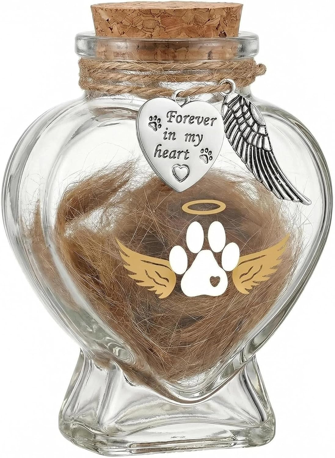 Pet Memorial Bottle for Pet Hair, Pet Fur Memorial Keepsake, Keepsake for Dog an
