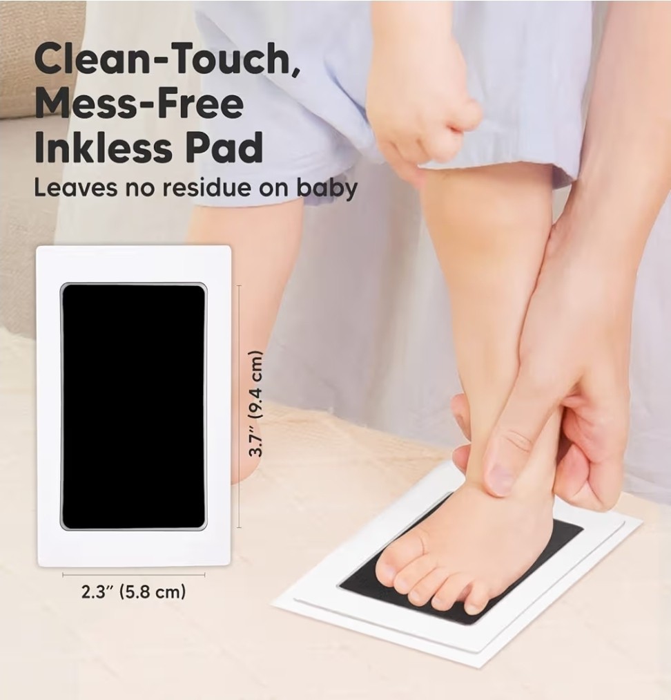 Paw Print Ink Pad Kit for Dogs Cats DIY Keepsake Impression Set 4 Card Black Ink