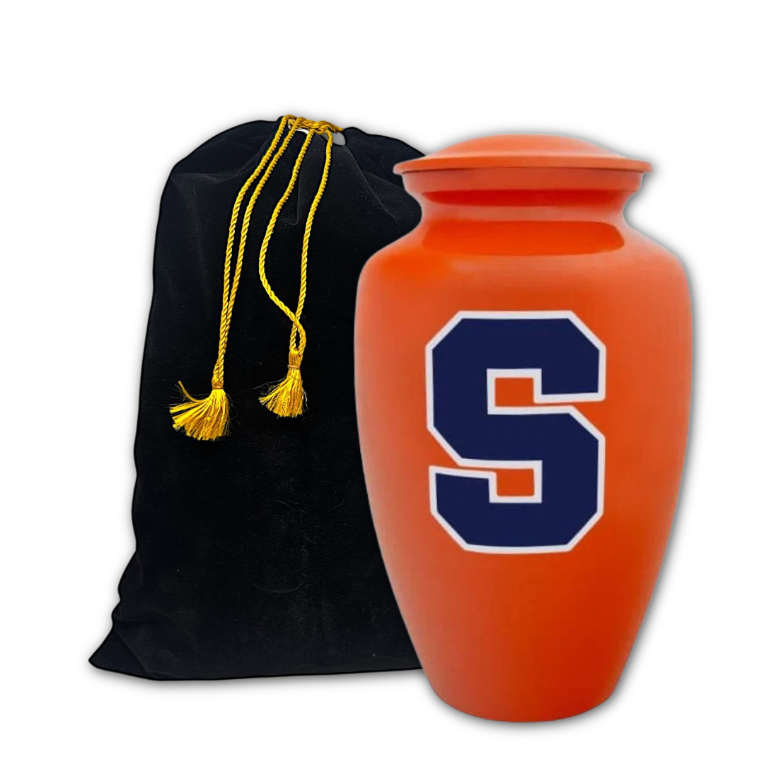 Personalized Syracuse Cremation University Urn for Human Ashes Large Urns w/Bag
