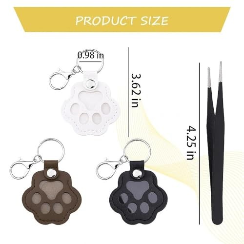 Pet Fur Hair Memorial Keychain for Cat Dog Hair Keepsake Gift for Pet Blawhibro