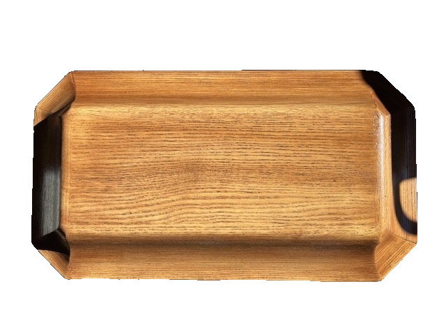 The Pet Casket deluxe lined, Medium Oak finish, in original box.