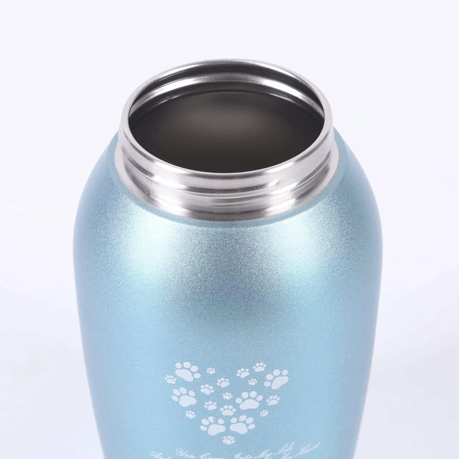 Stainlee Steel Pet Urns,Premium Urns for Dog and Cat Ashes,Paws Engraved Dog Urn