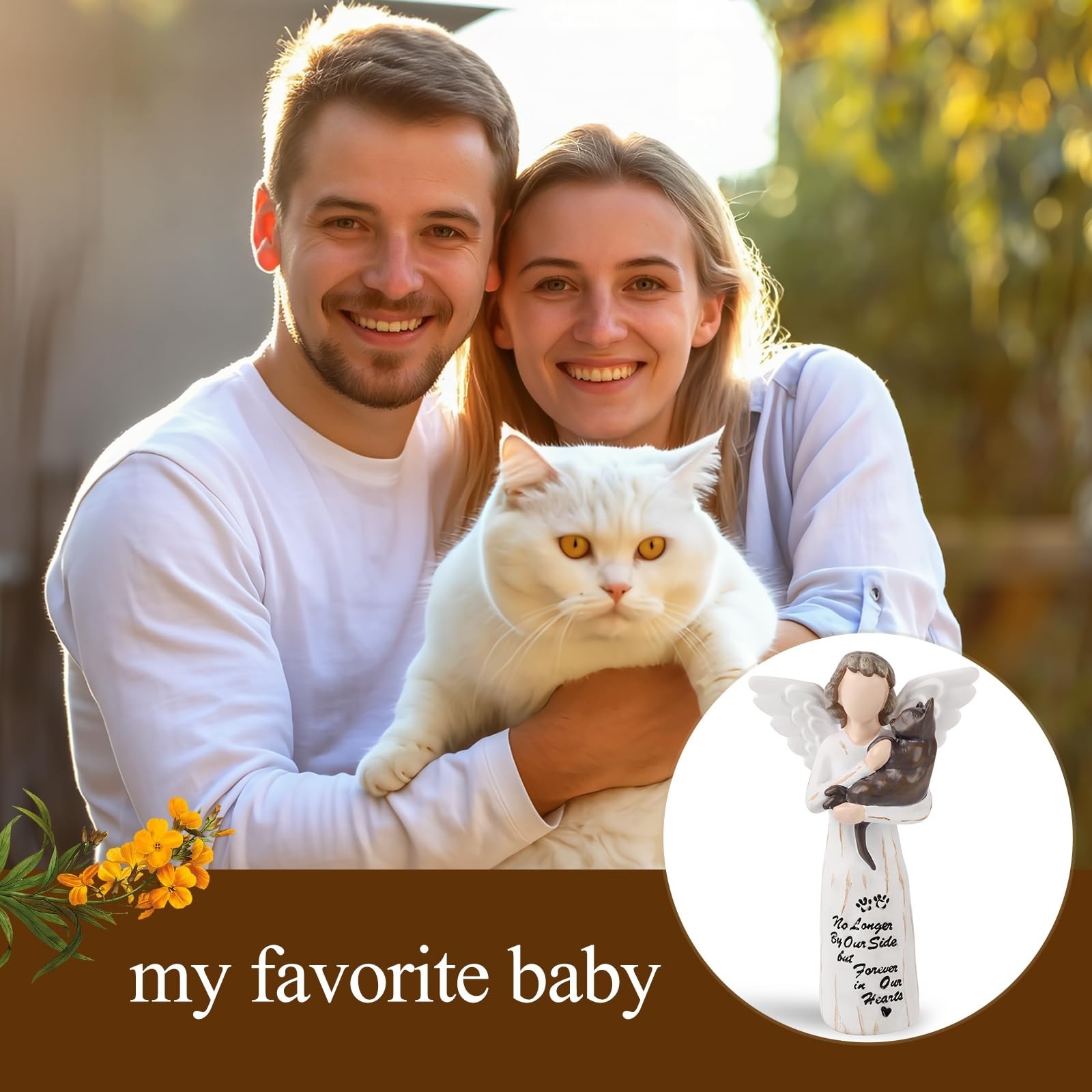 Cat Memorial Angel Figurine Statue for Cat Lovers in Memory of Their Beloved …