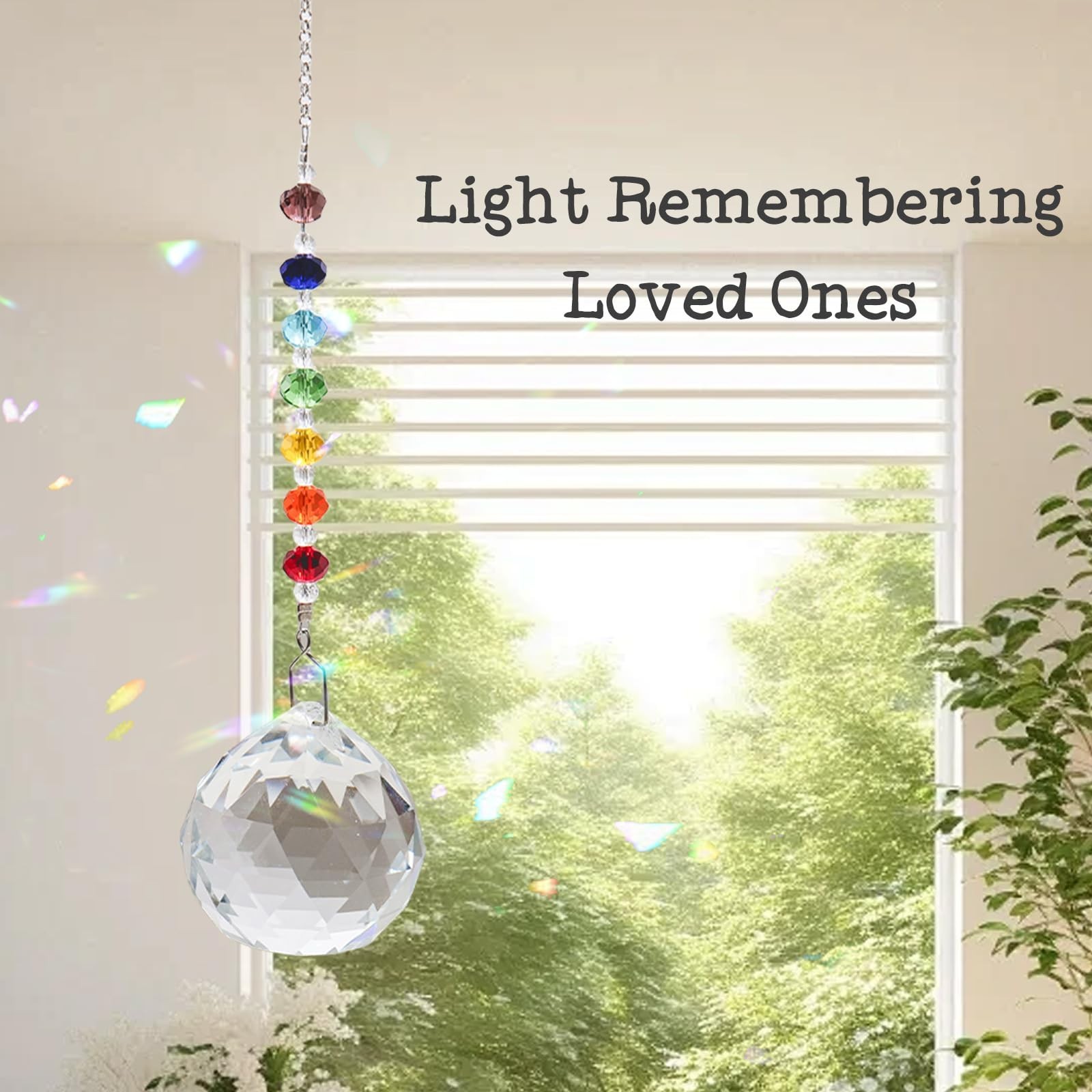 Sympathy Gifts for Loss of Loved One, Crystal Sun Catcher Rainbow Gifts, Uniq…