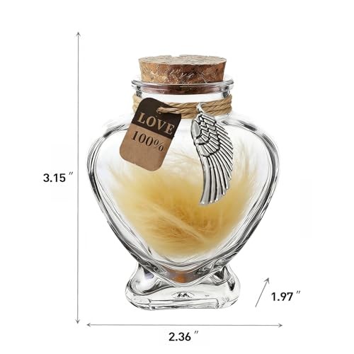 Heart-Shaped Glass Pet Memorial Gift for Dogs or Cats – Heart Shape