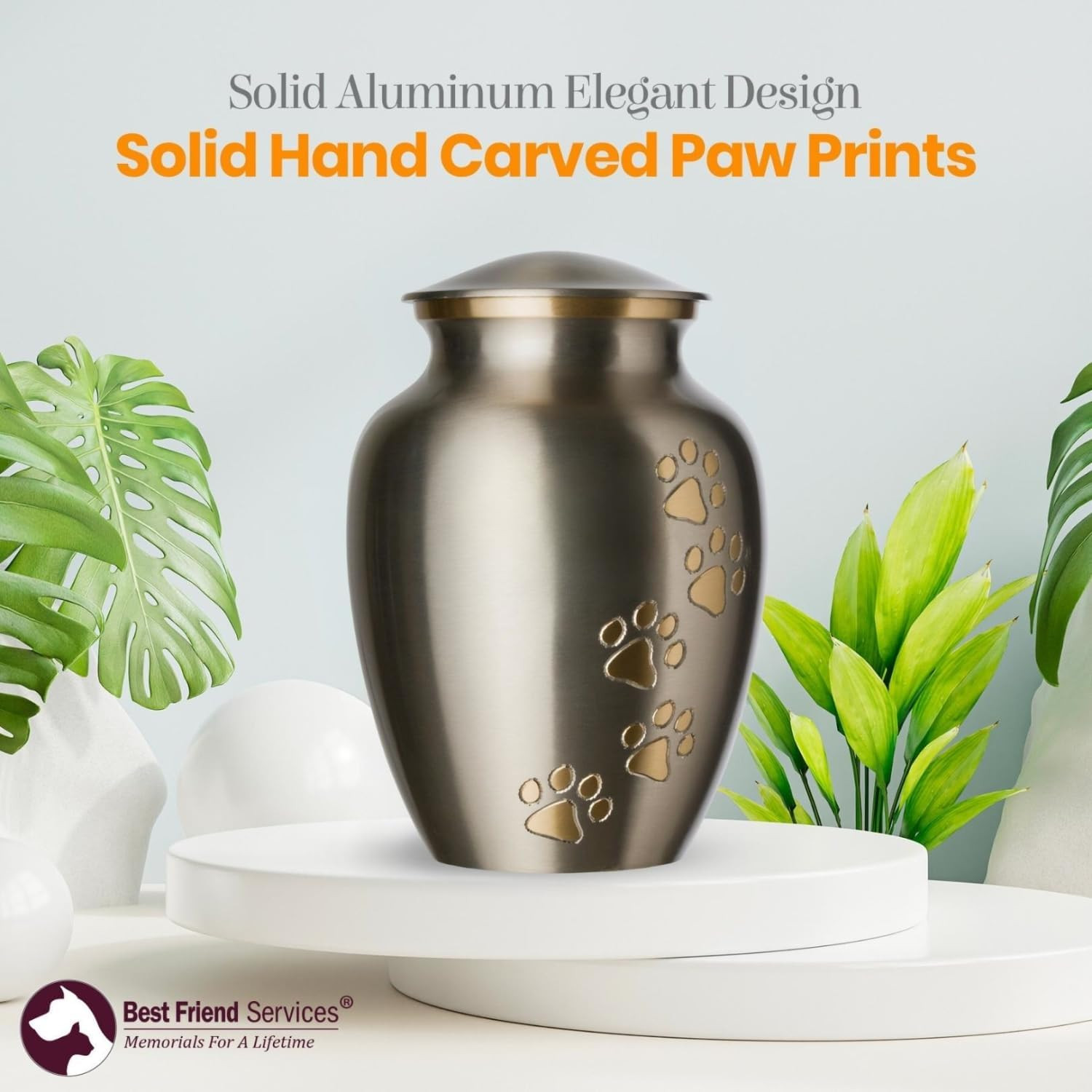 Pet Urn – Ottillie Paws Legacy Memorial Pet Cremation Urns for Dogs and Cats Ash
