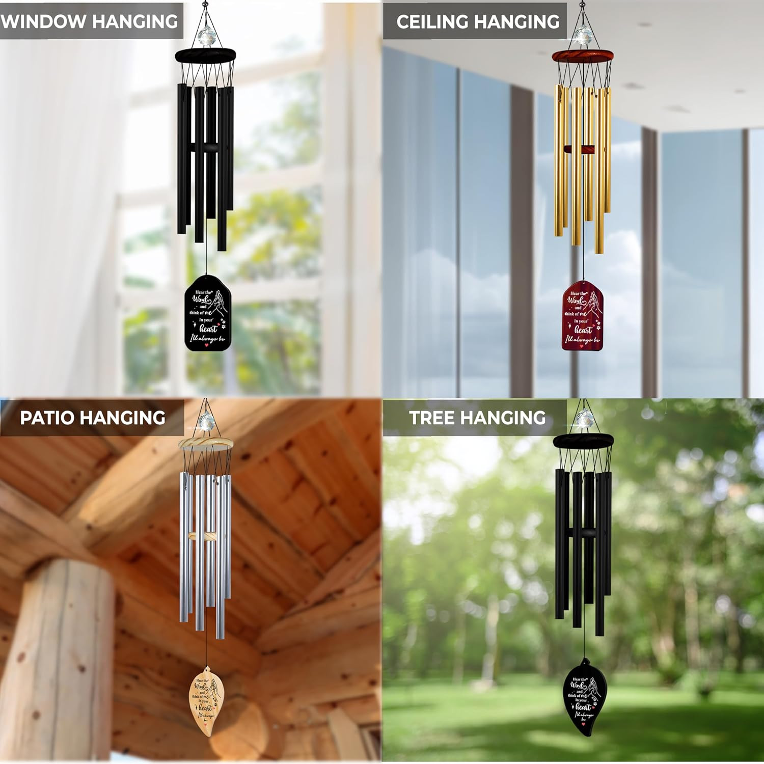 Dog Memorial Gifts for Loss of Dog, Wind Chimes for Outside, Pet Loss Sympathy G