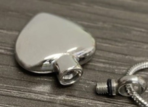 Simple Heart Memorial Necklace (J-035)