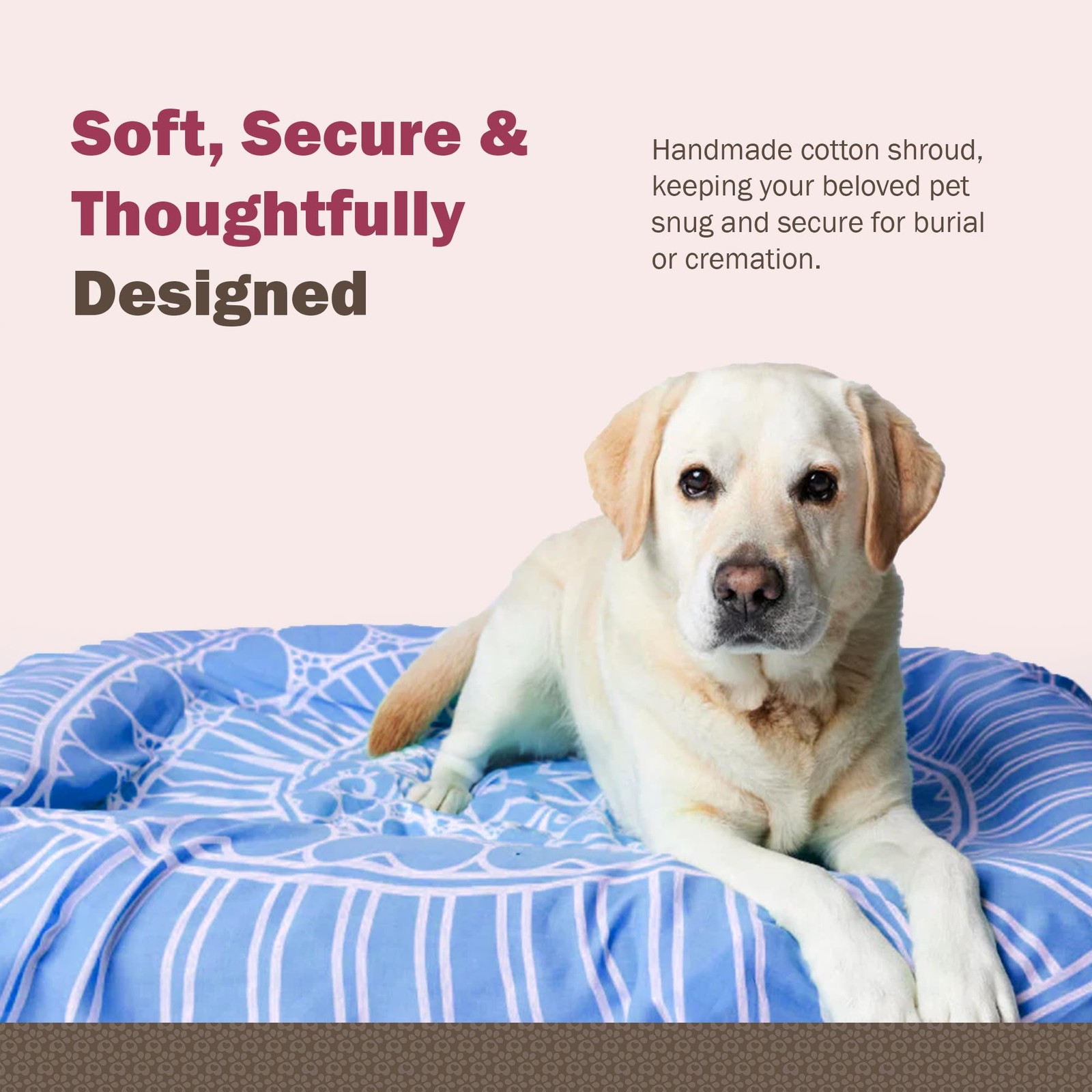 Sweet Goodbye Cocoon – Eco-Friendly Pet Burial Cremation Ceremony Kit Classic