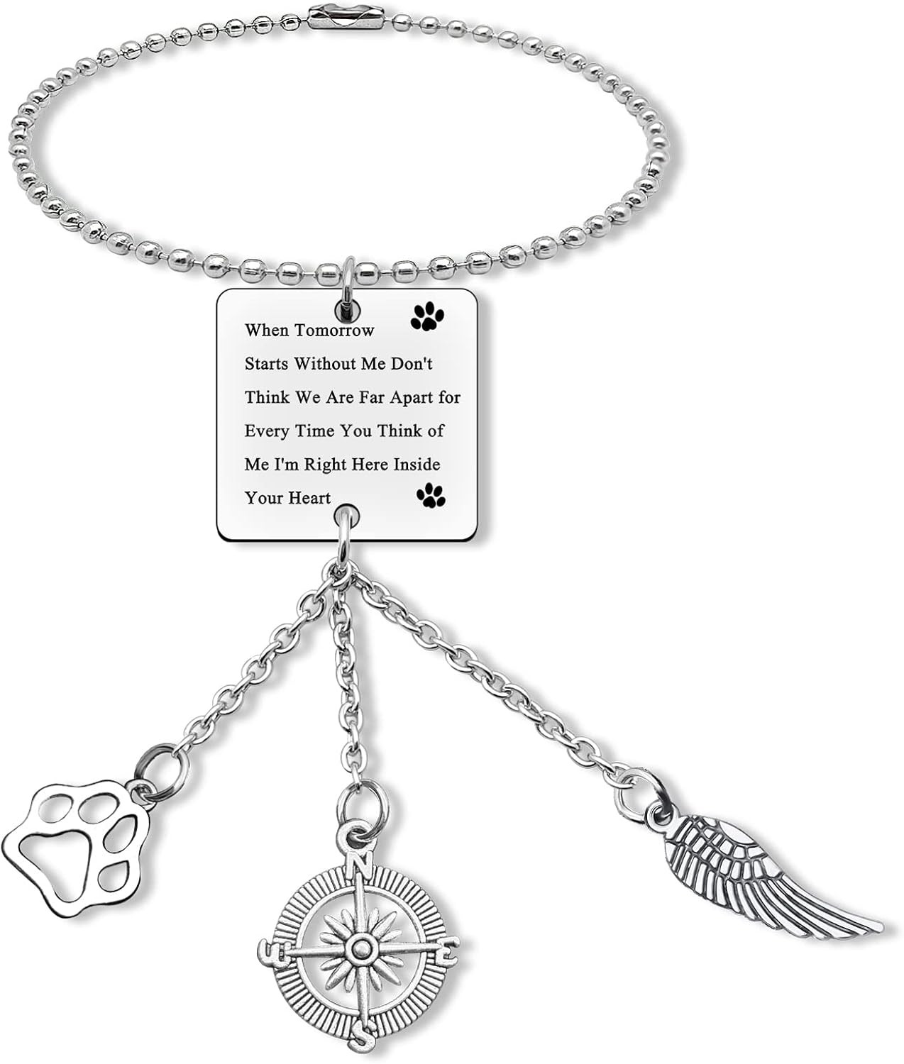 Loss of Pet Gifts Hanging Ornaments Car Pendant for Home Vehicle Dog Memorial Gi