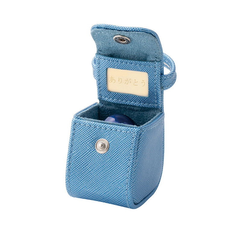 Popo Color:Navy Small Keepsake Urn for Human Ashes Brass with Mini Pouch