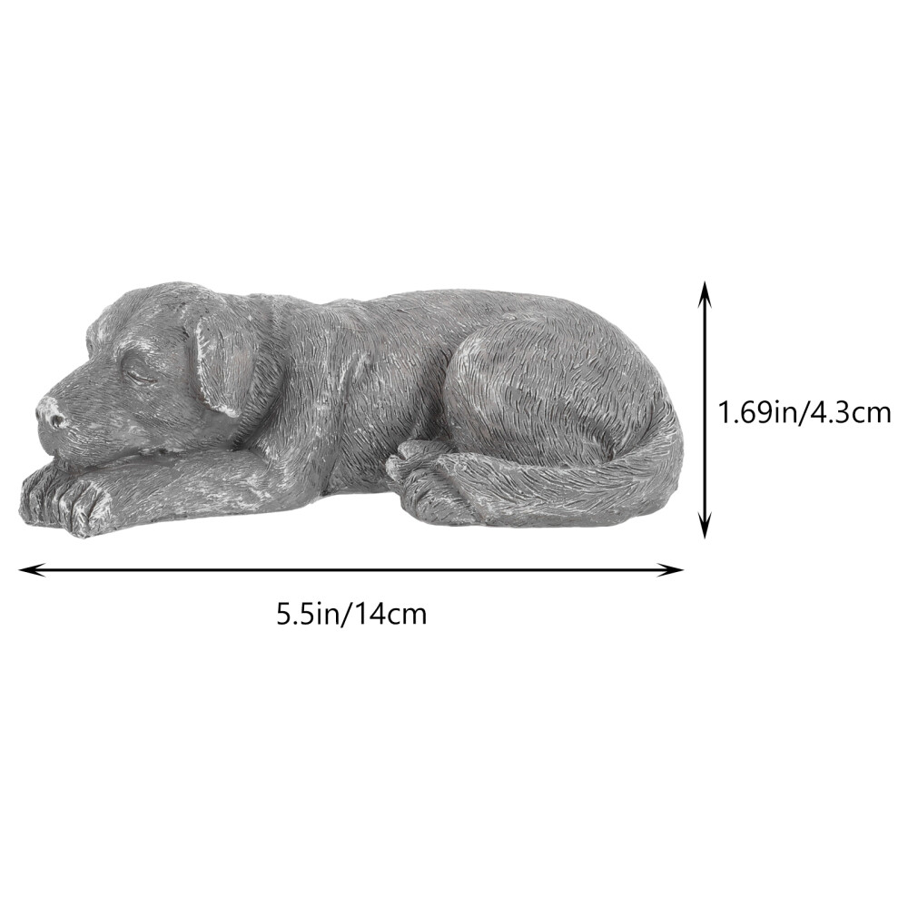 Resin Pet Grave Stone Tombstone for Dogs Memorial Garden Statue Decoration