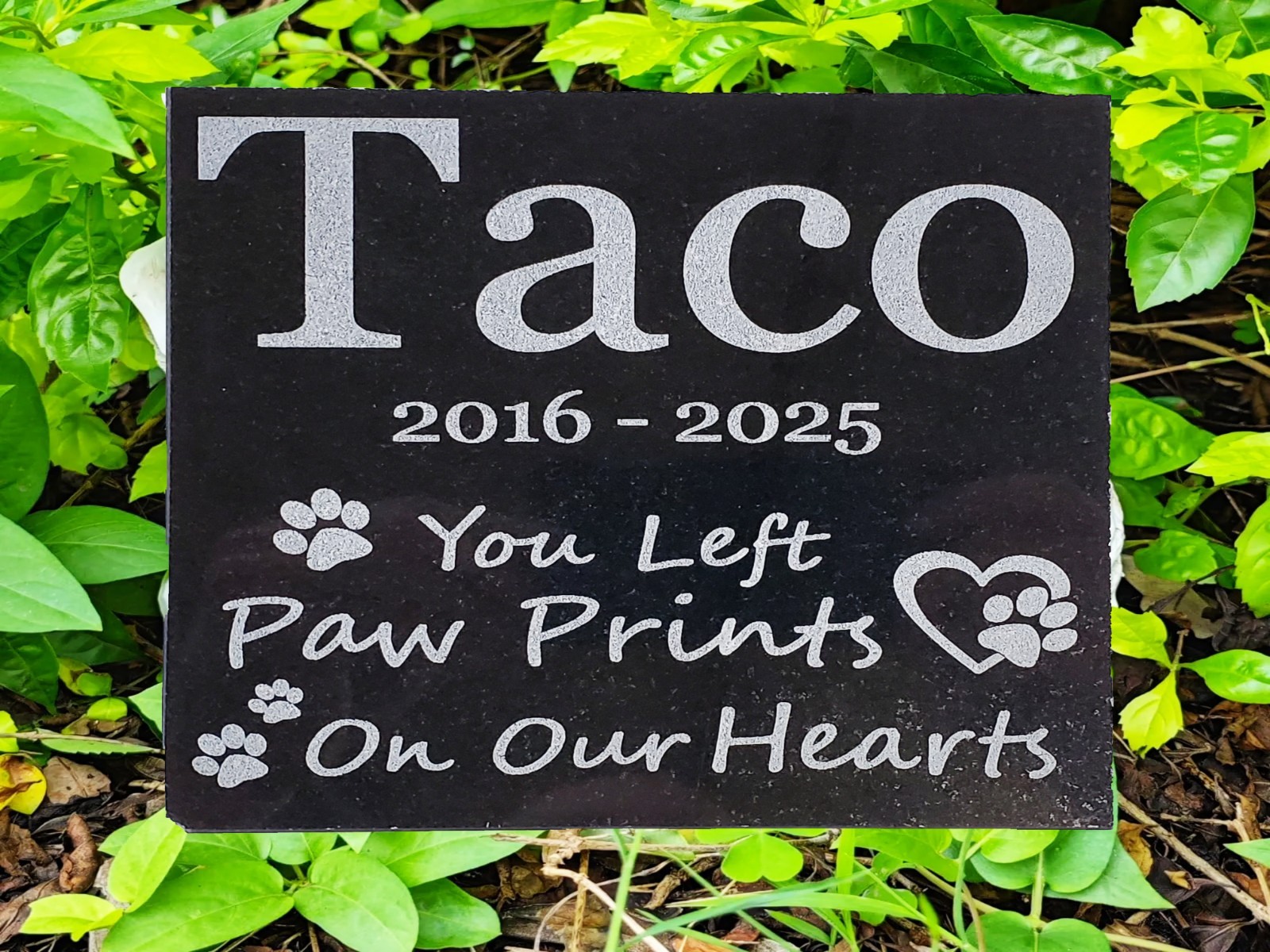 Pet Memorial Grave Stone Garden Headstone Cemetery Burial Marker for Cat Dog d9