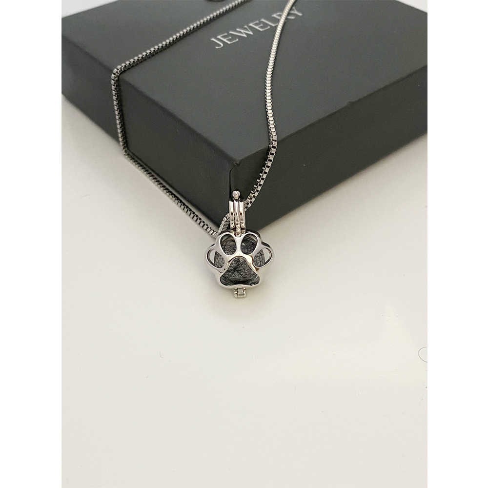 DIY Pet Memorial Necklace Kit, Custom Ashes Hair Locket 925 Sterling Silver Keep